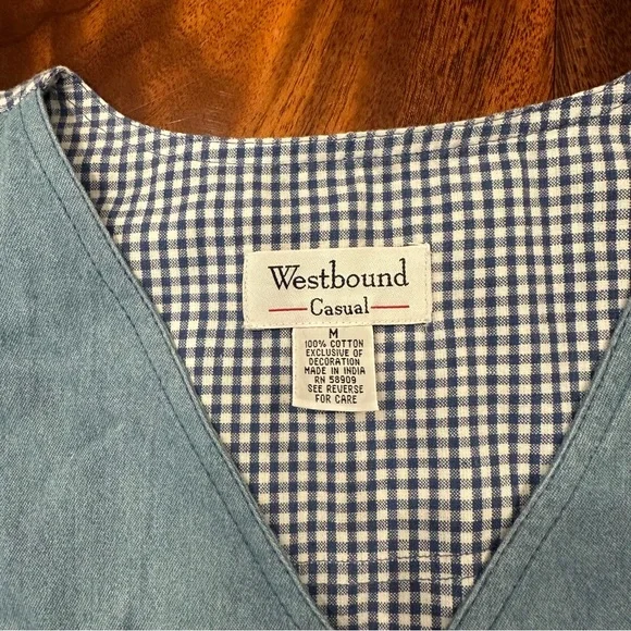 Westbound Embroidered Vest size M - Picture 3 of 8
